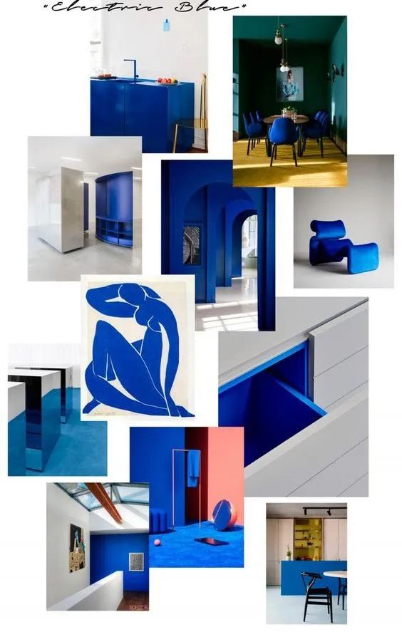 软装色彩搭配,空间色彩,潘森经典蓝,经典蓝色,Pantone,色彩